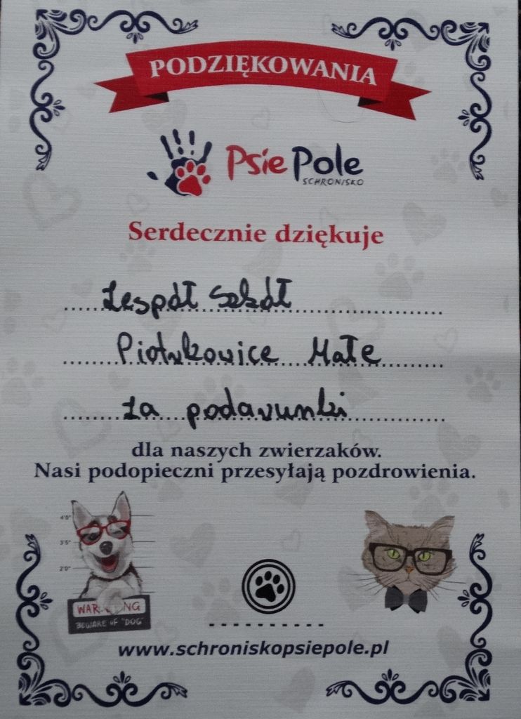 Wizyta w Schronisku Psie Pole